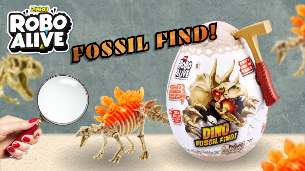 Robo Alive Fossil Find Unboxing video