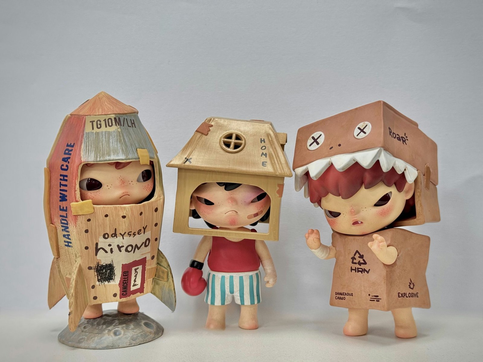 Pop Mart Hirono figure from mystery blind box series – collectible art toy with unique design.
