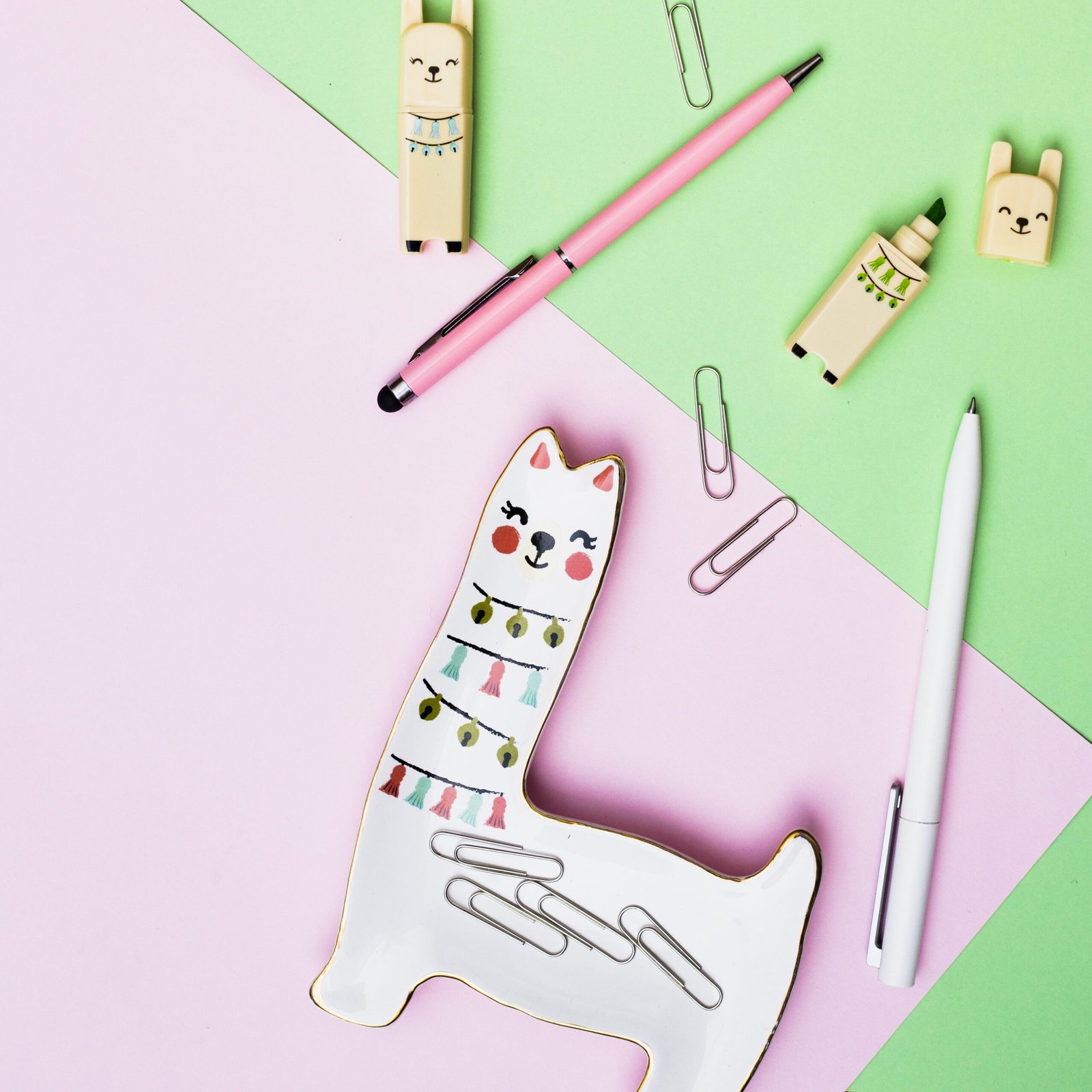 Using kawaii toys as decor in an adult workspace.